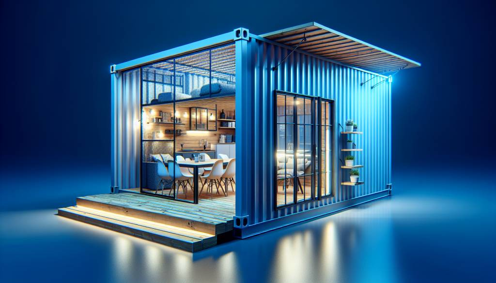 Optimisation de l'espace et design innovant avec un plan maison container