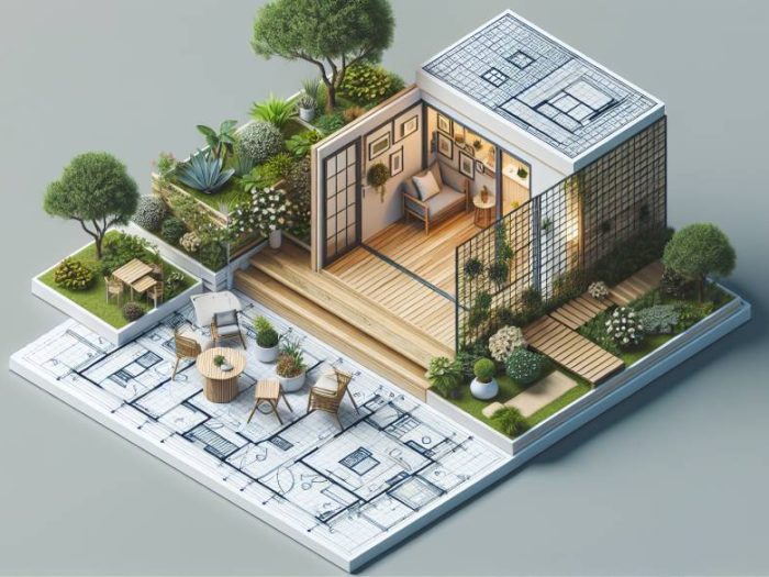 Concevoir un espace compact et efficace : le plan d'une petite maison de jardin de 30m2